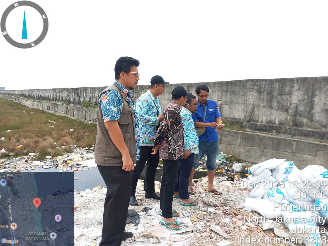 Sudin SDA Jakarta Utara Lakukan Penambalan Darurat Tanggul Pelindo Muara Baru yang Mengalami Rembesan Rob