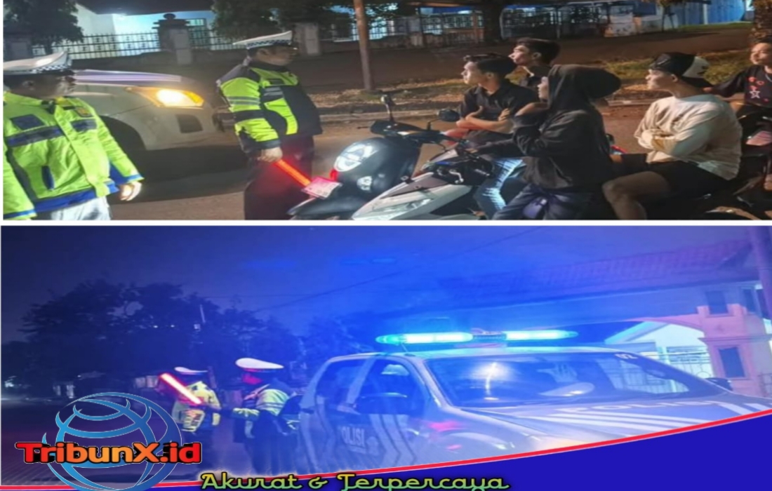 Antisipasi Tawuran dan Petasan Satlantas Polres Padangsidimpuan Gelar Patroli Asmara Subuh