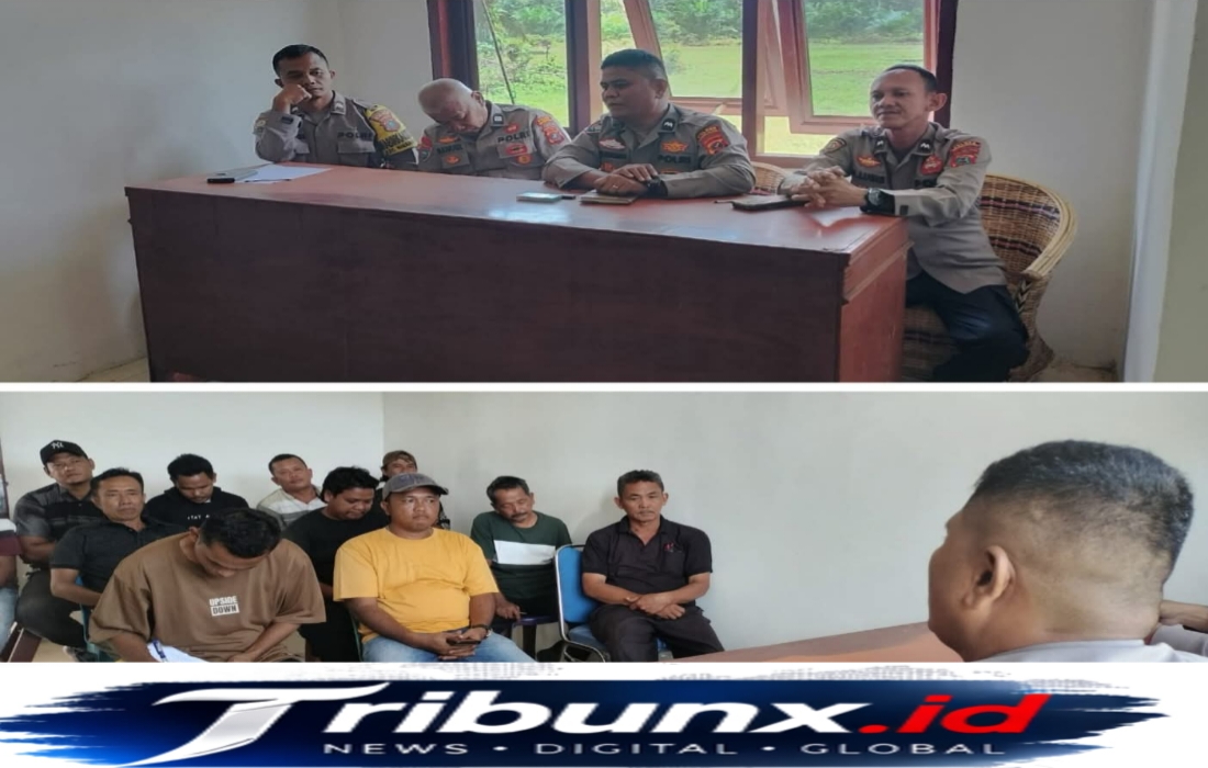 Polsek Padang Bolak Menggelar Himbauan Kepada Penampung Kelapa Sawit, Mencegah Praktik Pencurian Buah Sawit