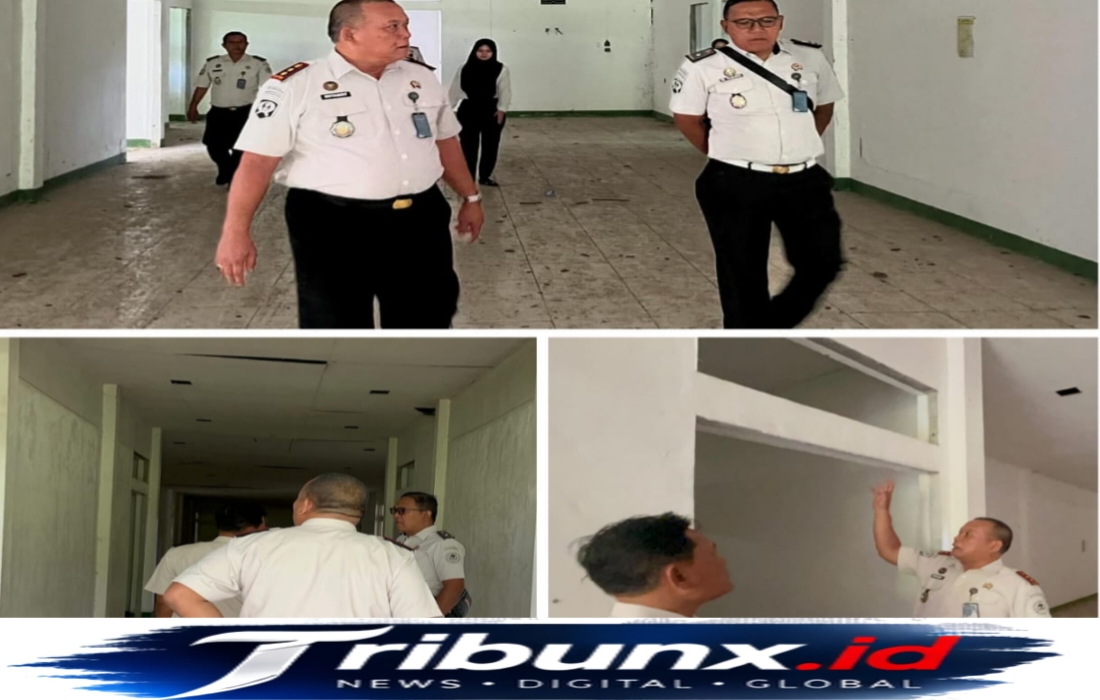 Kalapas Padangsidimpuan Bersama Pejabat Struktural Survei Lokasi Calon Kantor Bapas Kelas III Padangsidimpuan