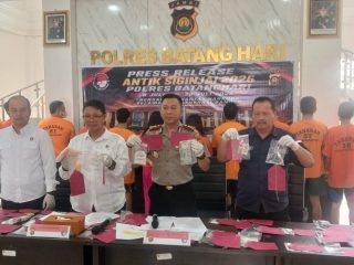 Ops Antik Siginjai 2026, Polres Batang Hari Amankan 13 Tersangka dan Sita 37,65 Gram Sabu
