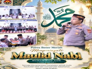 Polres Bener Meriah Peringati Maulid Nabi, Teladani Akhlak Rasulullah dalam Pengabdian