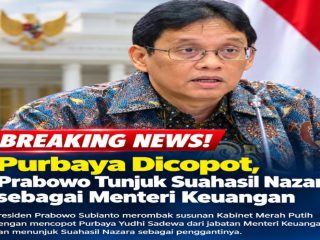 Purbaya Dicopot, Prabowo Tunjuk Suahasil Nazara sebagai Menteri Keuangan