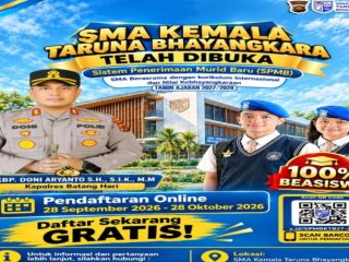 Polres Batang Hari Sosialisasikan Pembukaan SPMB SMA Kemala Taruna Bhayangkara TA 2027/2028, Gratis dan Beasiswa 100 Persen