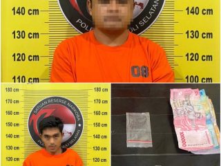 Barang Haram dikirim Dari Kota Medan, Dua Pelaku Telah Diamankan Satresnarkoba Polres Tapsel