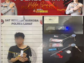 Satres Narkoba Polres Lahat Ungkap Dugaan Peredaran Sabu di Angkringan Pasar Lama