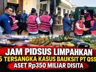 JAM PIDSUS Serahkan 5 Tersangka Kasus IUP PT QSS, Kerugian Negara Capai Rp4,09 Triliun