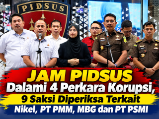Empat Perkara Korupsi Didalami, JAM PIDSUS Periksa 9 Saksi