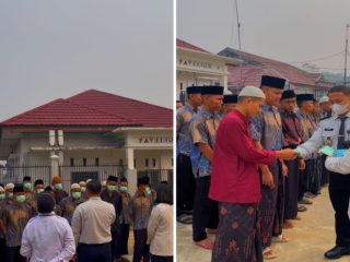 Peduli Kesehatan, Klinik Pratama LPKA Muara Bulian Bagikan Masker untuk Anak Binaan