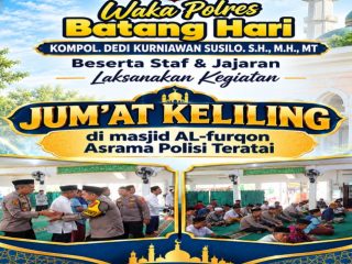 Waka Polres Batang Hari Laksanakan Jum'at Keliling di Masjid Al-Furqon Asrama Polisi Teratai