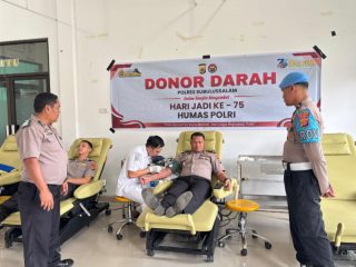 Donor Darah Jelang HUT Humas Polri, Polres Subulussalam Beri Manfaat Nyata Untuk Masyarakat