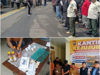 Polres Operasi GSN, Empat Orang Hasil Tes Urine Positif Narkotika