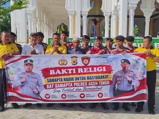 Bakti Religi, Sat Samapta Polres Aceh Timur Hadir untuk Masyarakat