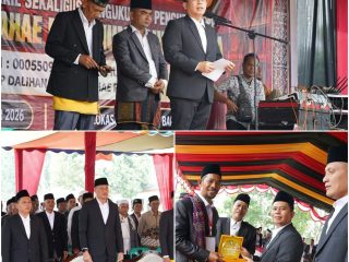 Bupati Padang Lawas Kukuhkan Pengurus Dalihan Natolu Pahae Barumun Pahulu Sosa Periode 2025–2030
