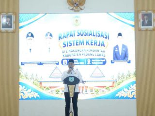 Sekda Palas Resmi Buka Sosialisasi Sistem Kerja di Lingkungan Pemkab Padang Lawas