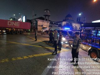 Polres Pelabuhan Tanjung Priok Gelar Patroli Cipta Kondisi dan Strongpoint, Pastikan Kamtibmas Tetap Aman dan Kondusif