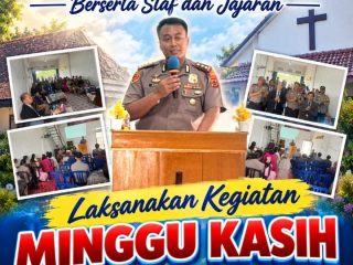 Kapolres Batang Hari Gelar Minggu Kasih di Gereja Pentakosta Indonesia Simpang Pete