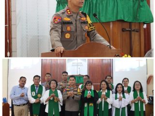 Polres Barito Utara Gelar Minggu Kasih di Gereja Anugrah, Pererat Silaturahmi dan Serap Aspirasi Jemaat